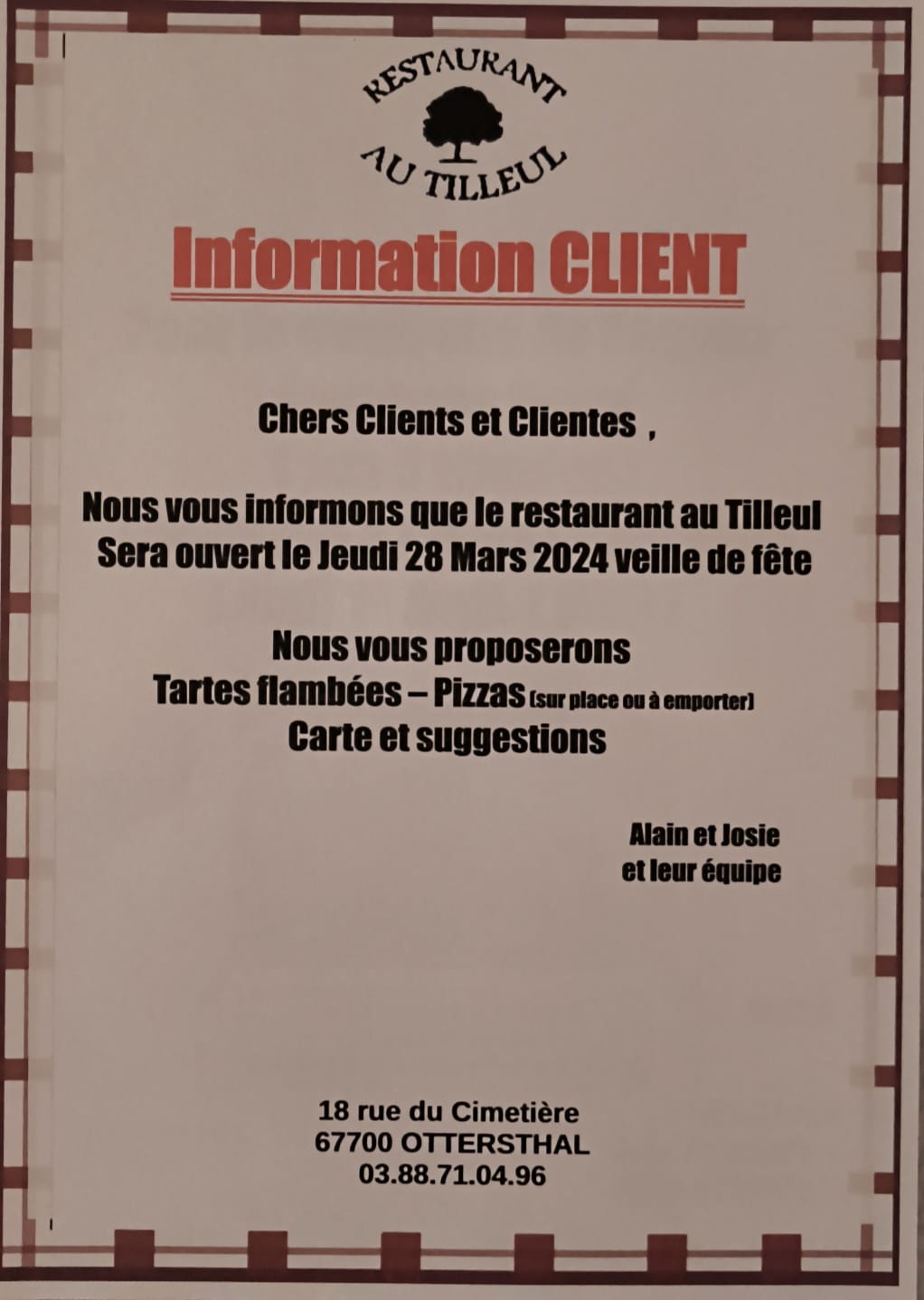 Ouvert le 28 mars 2024