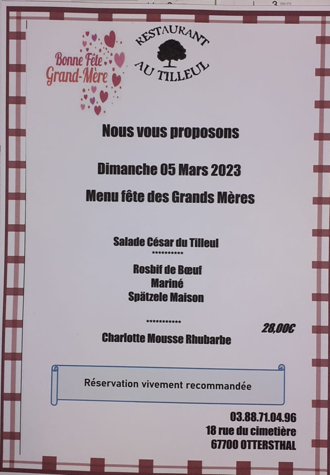 Dimanche 5 Mars 2023